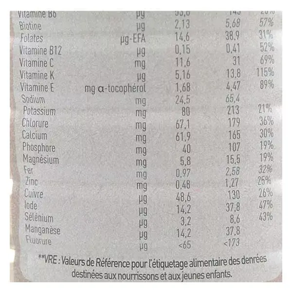 Leite de cabra orgânico Babybio Caprea, 3ª etapa, 800g