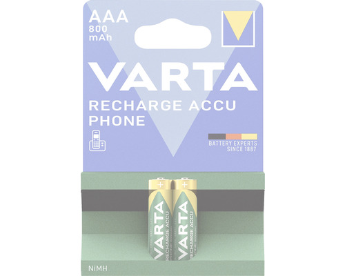 Varta Accu Batterij T398 800 mAh AAA Micro 2 stuks