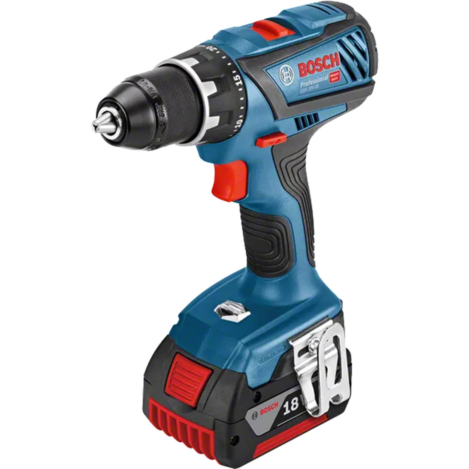 Bosch GSR 18V-28 18V Li-Ion accu schroefboormachine set (2x 4,0Ah) in L-BOXX - 63Nm