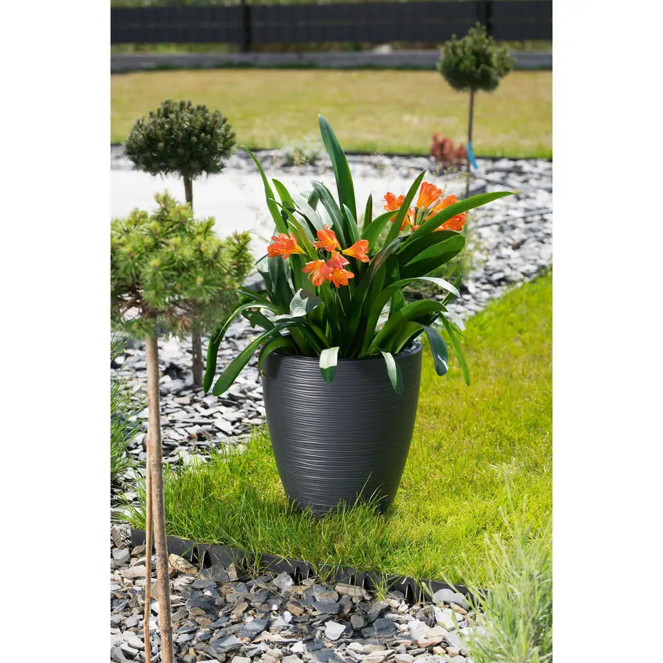 Form Plastic Plantenpot/bloempot - kunststof - wit - D30 x H32 cm