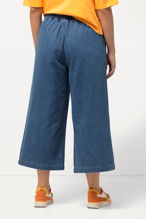 Hose Rose, Lyocell-Mix, weites Bein, Elastikbund