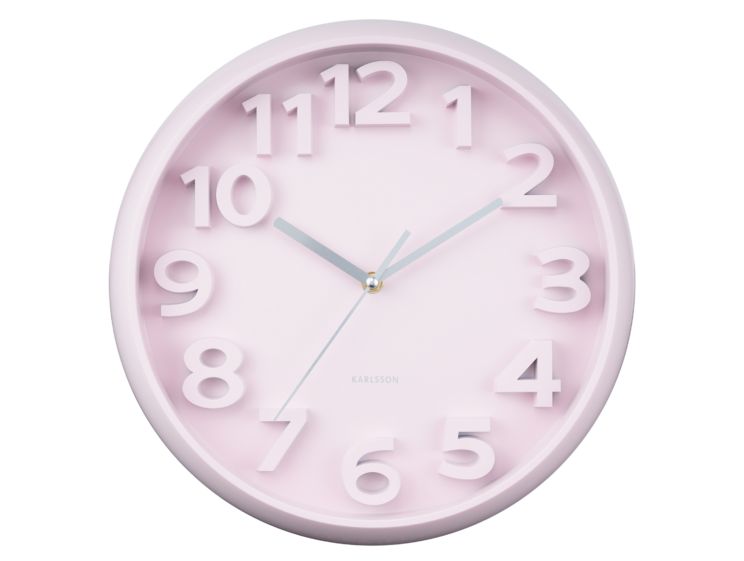 Wandklok Elevated Classic Numbers - Zachtroze