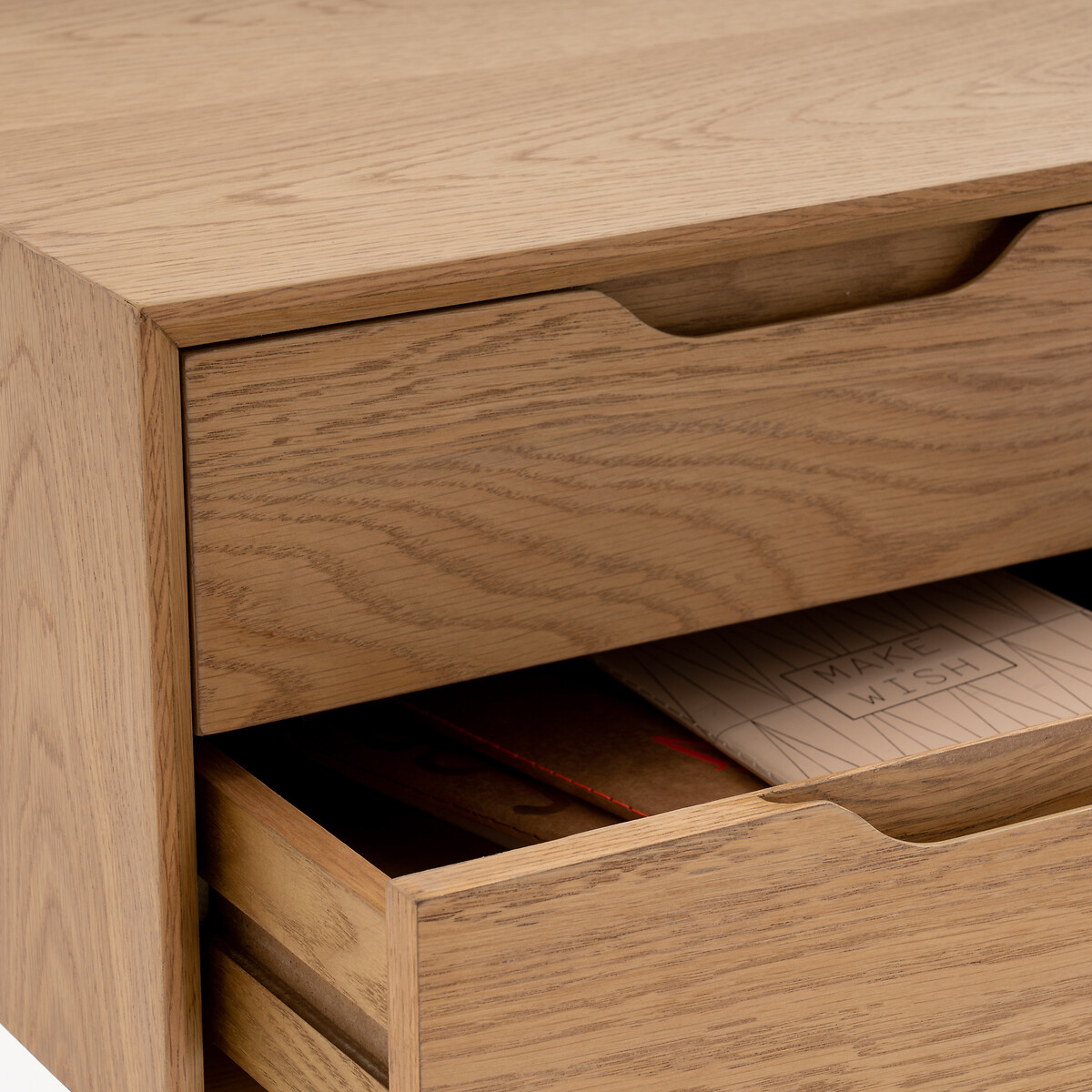 LA REDOUTE INTERIEURS<br>Mesa de cabeceira com 2 gavetas, Noyeto