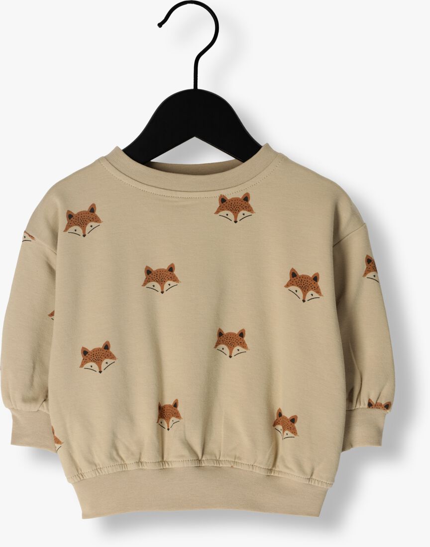 QUINCY MAE zand quincy mae trui relaxed fleece sweatshirt