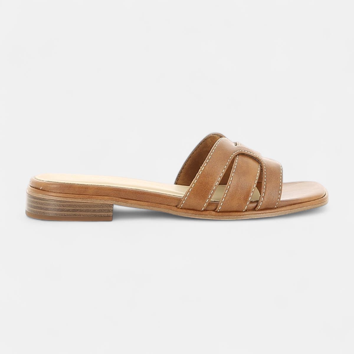 Mules Femme cognac