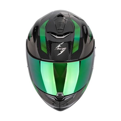 Casque Scorpion Exo EXO 1400 EVO II CARBON AIR - PLATTED - Noir / Vert