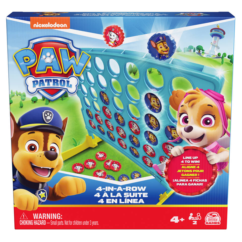 PAW Patrol vier op een rij
