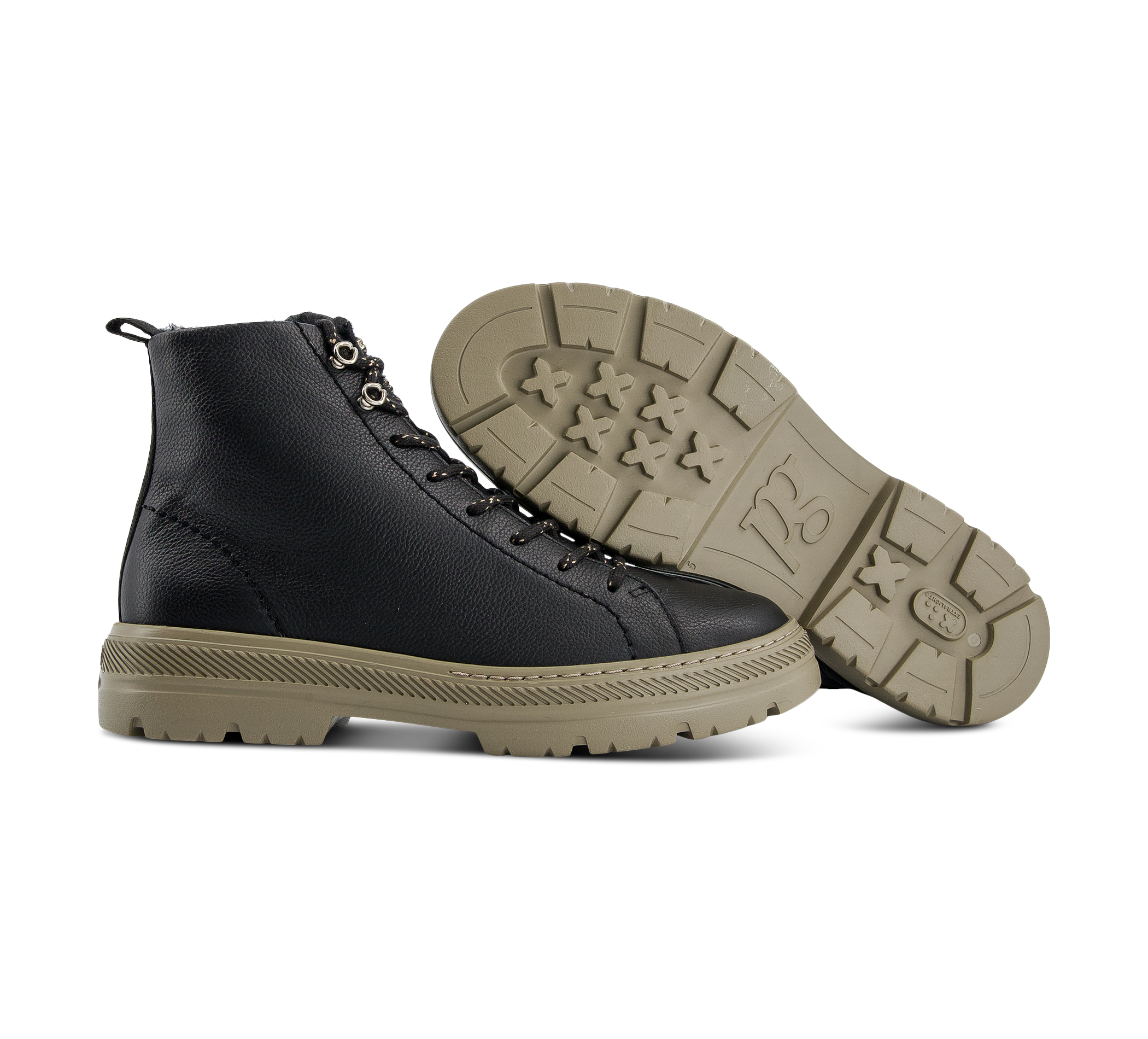 Paul Green Schnürstiefel schwarz