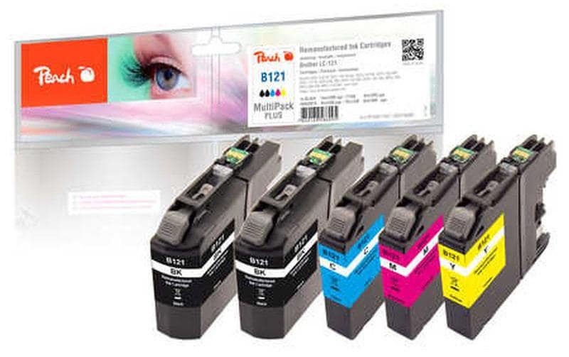 Tintenset Brother LC-121Tinte, Black, Cyan, Magenta, Yellow