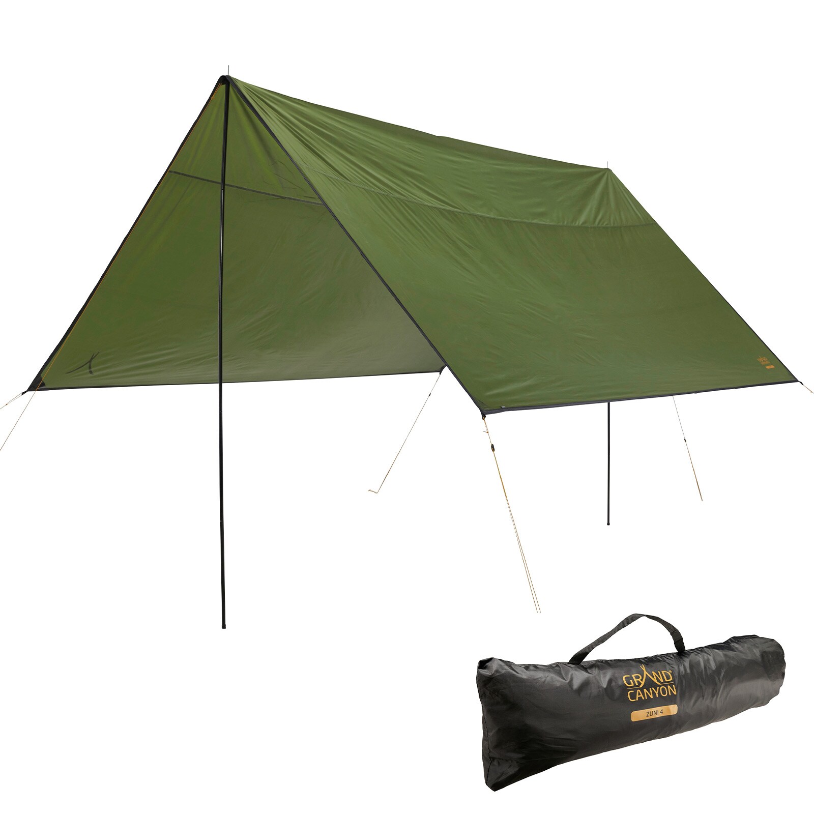 GRAND CANYON Tarp Zuni 4 Sonnensegel Camping Vor Zelt Plane UV50 Wasserdicht 4x4 Farbe: Capulet Olive