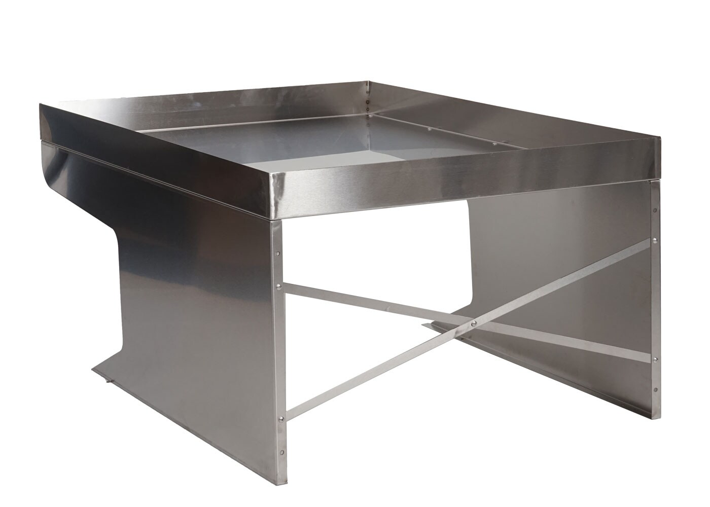 XL Mähroboter-Garage mit Pflanzkasten MCW-G60, Dach Unterstand für Rasenmäher, Metall 47x70x100cm ~ Edelstahl