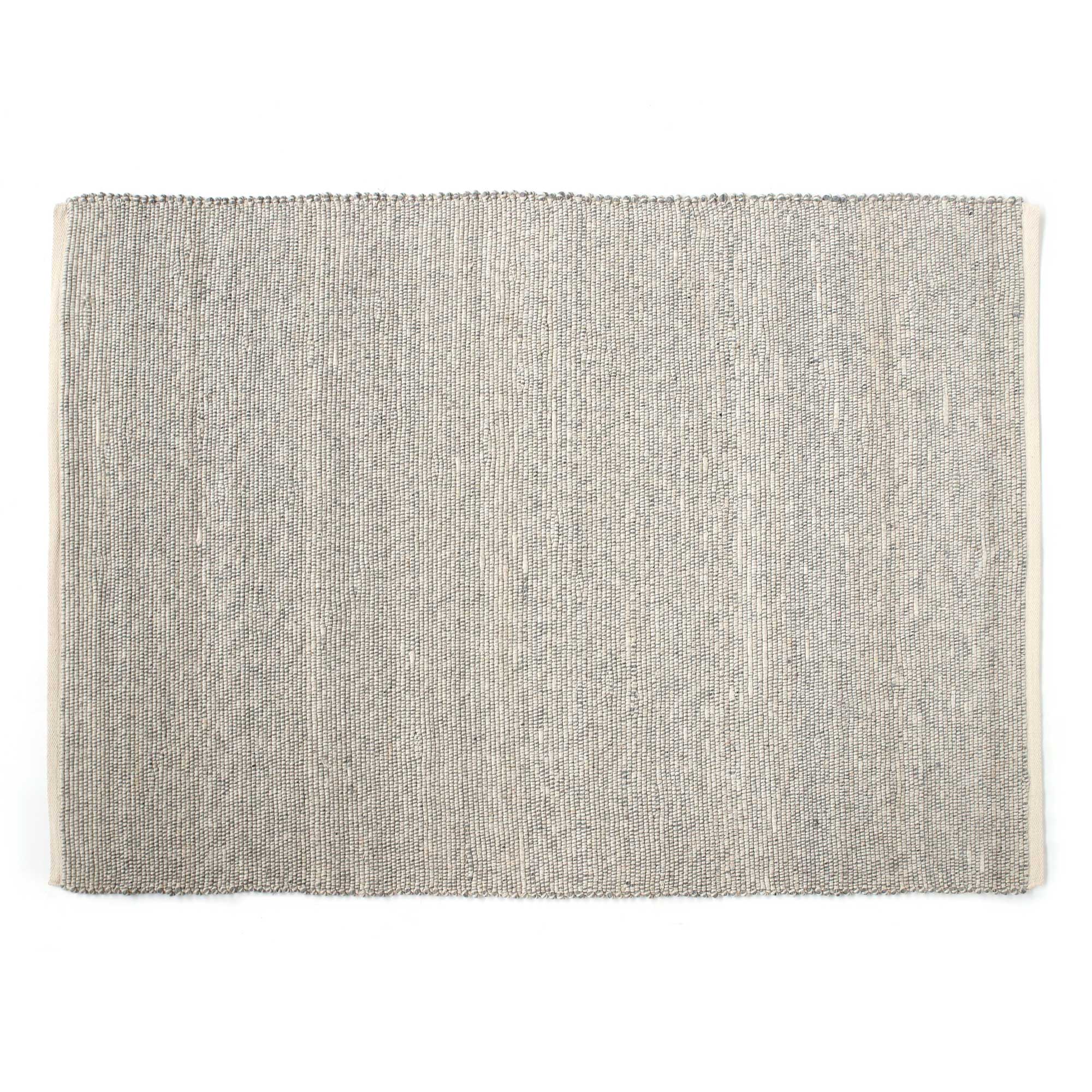 Teppich 'Pratan', grau-weiß, B 200 cm, L 140 cm von fischer's lagerhaus