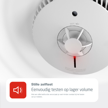 AngelEye hittemelder met vervangbare batterijen (levensduur 10 jaar)