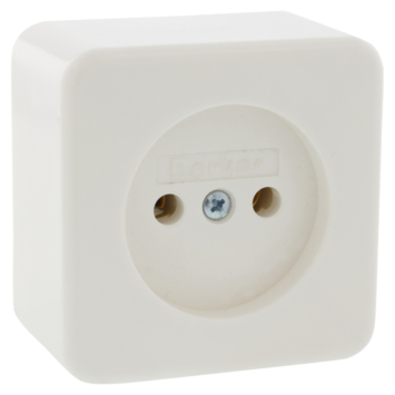 Berker Opbouw Enkel Stopcontact Wit