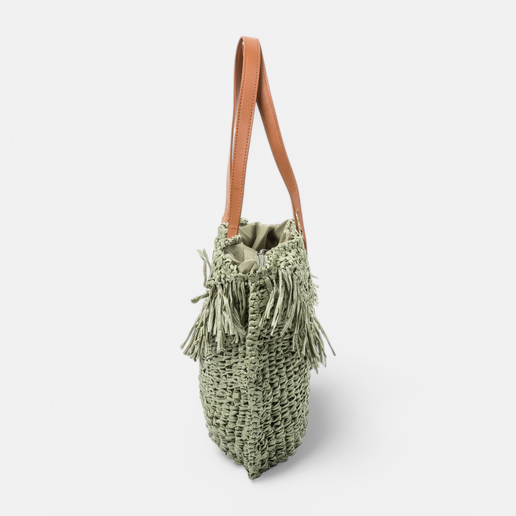 Sac de shopping kaki