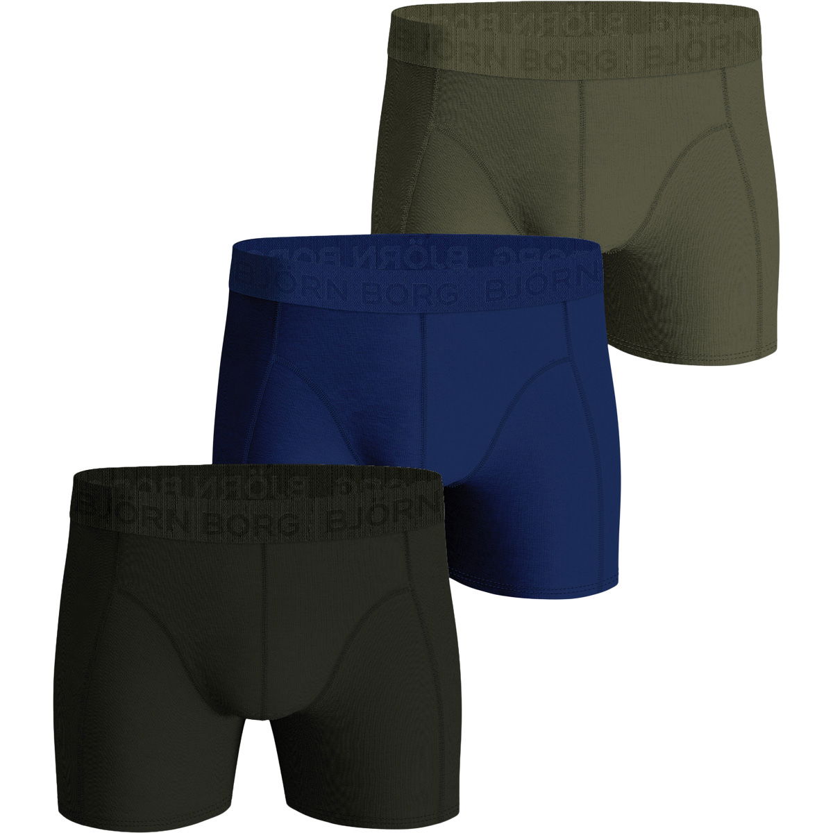 Björn Borg Cotton Stretch 3-Pak Boxershorts Herre