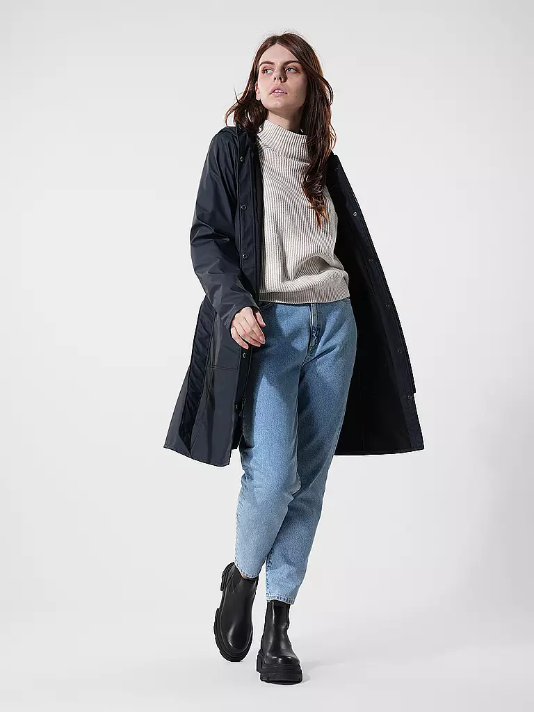 RAINS Regenjacke CURVE W JACKET  dunkelblau