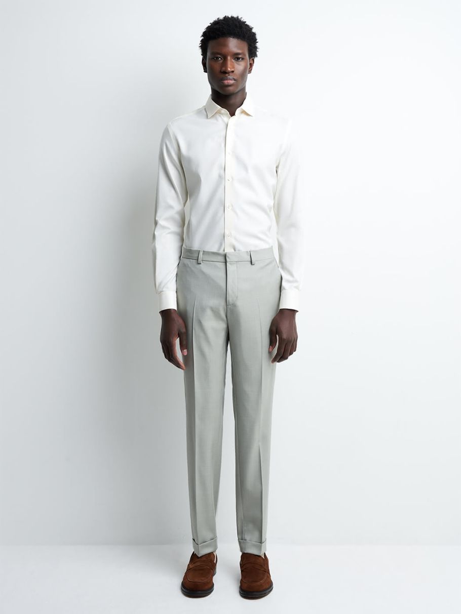 Chemise slim unie