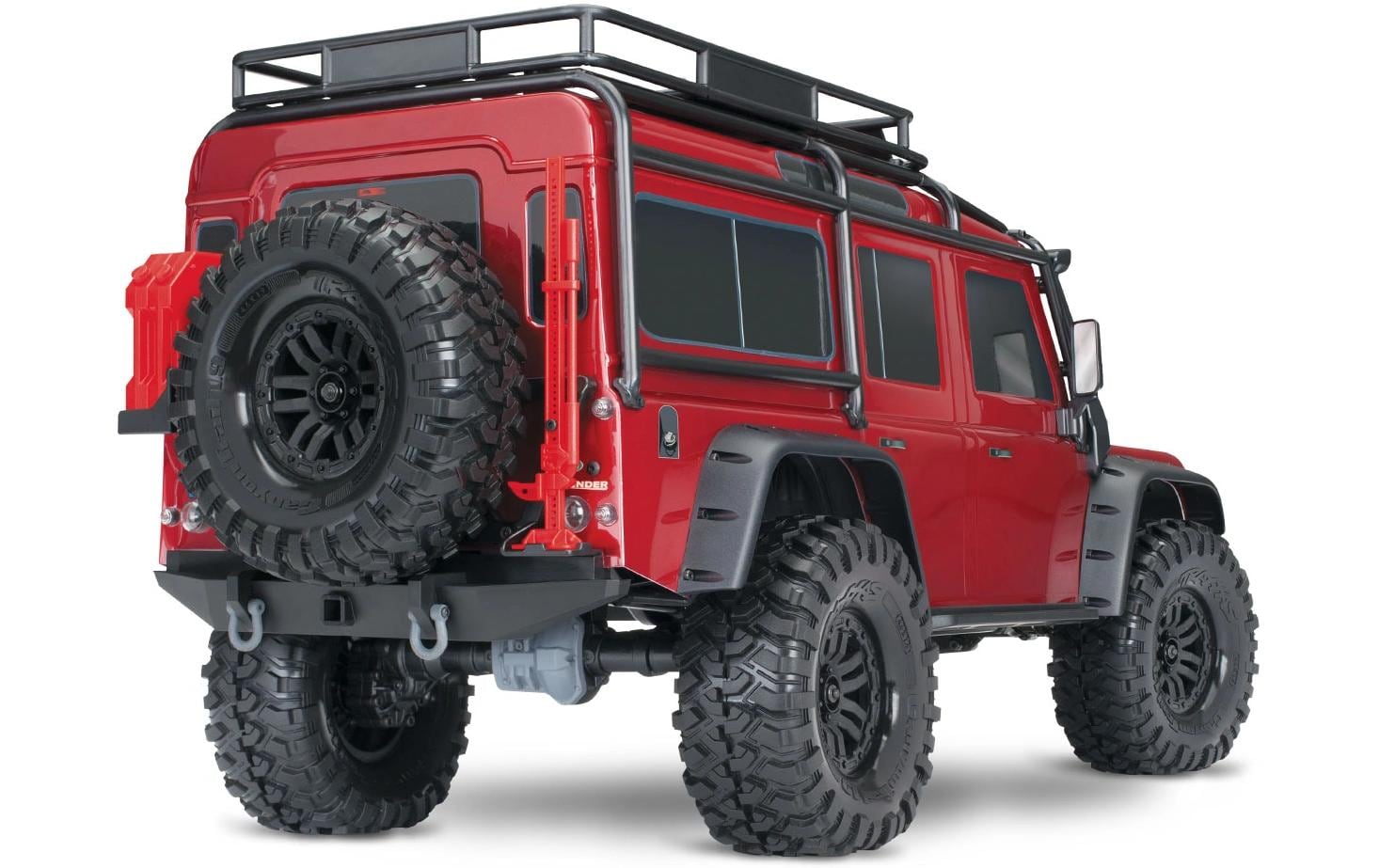 Scale Crawler Land Rover Defender D110, Rot ARTR, 1:10<br>Off-Road Model im Massstab 1:10
