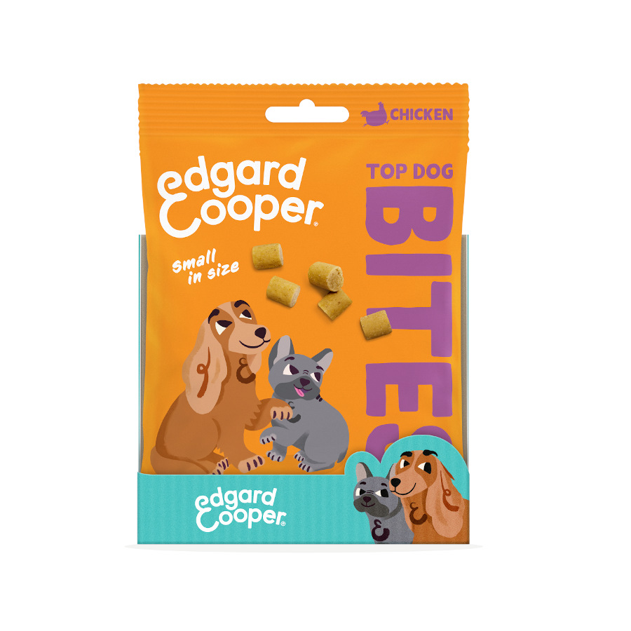 Petiscos para cães em miniatura com sabor de frango da Edgard & Cooper