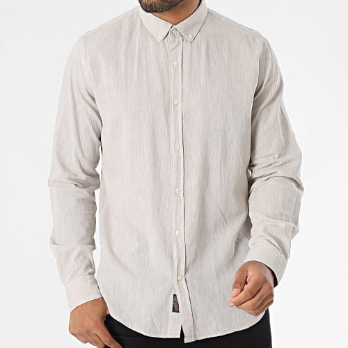 Chemise Manches Longues Taupe