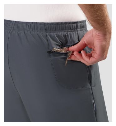 Short 2-en-1 De Running Rogelli Essential Gris Homme