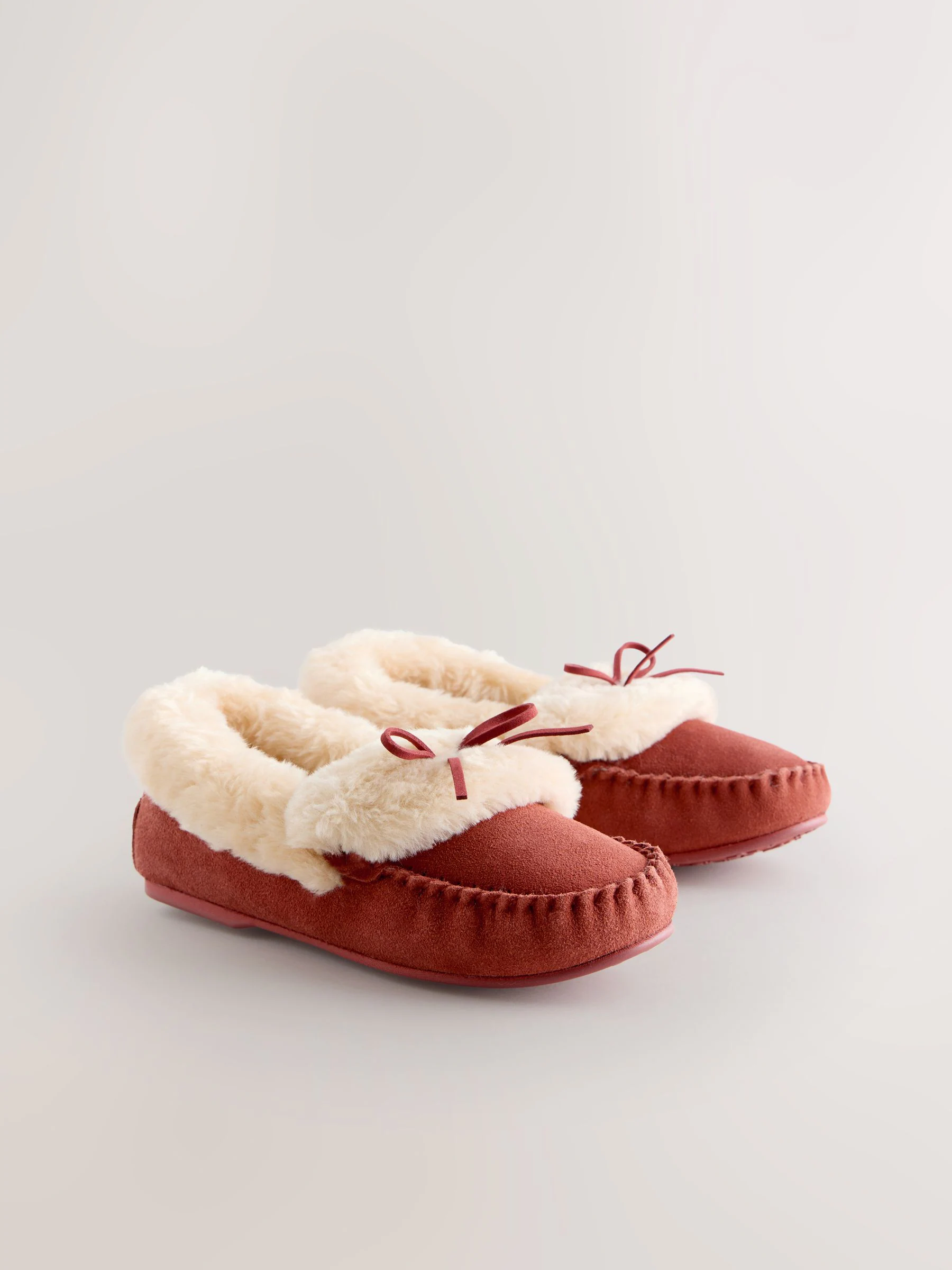 Roestrood - Moccasin Faux Fur Suede Slippers