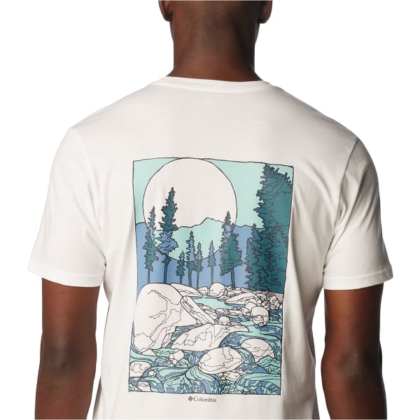 T-shirt COLUMBIA RAPID RIDGE BACK GRAPHIC TEE II WHITE/ROCKY ROAD