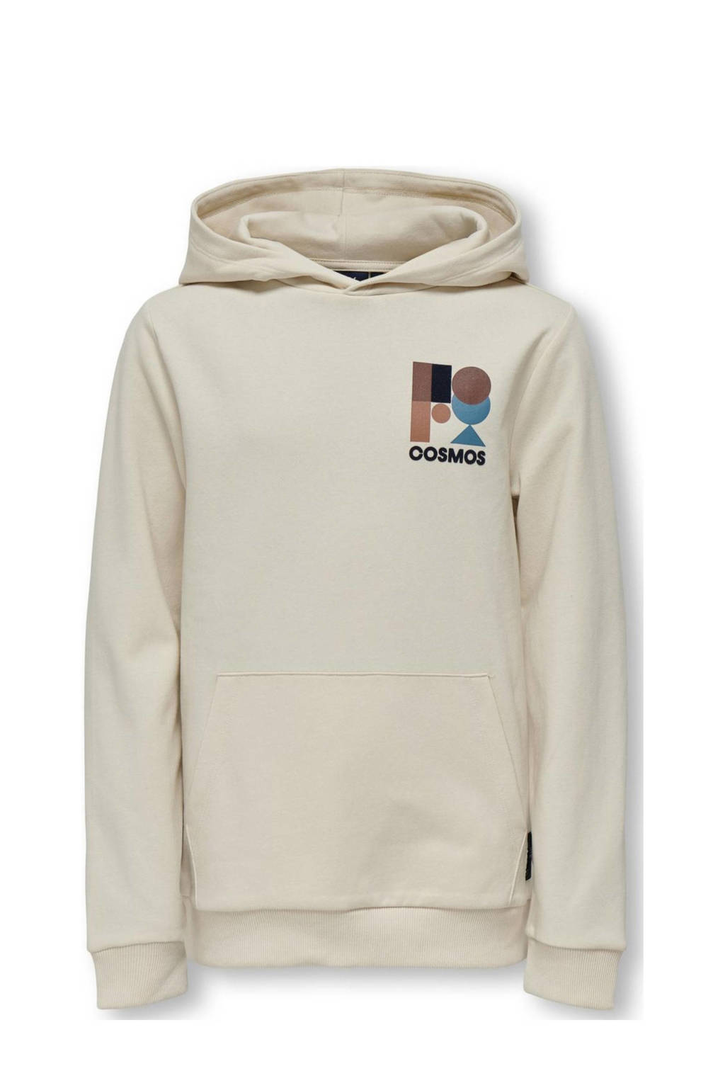 ONLY hoodie KOBMORGAN met backprint offwhite