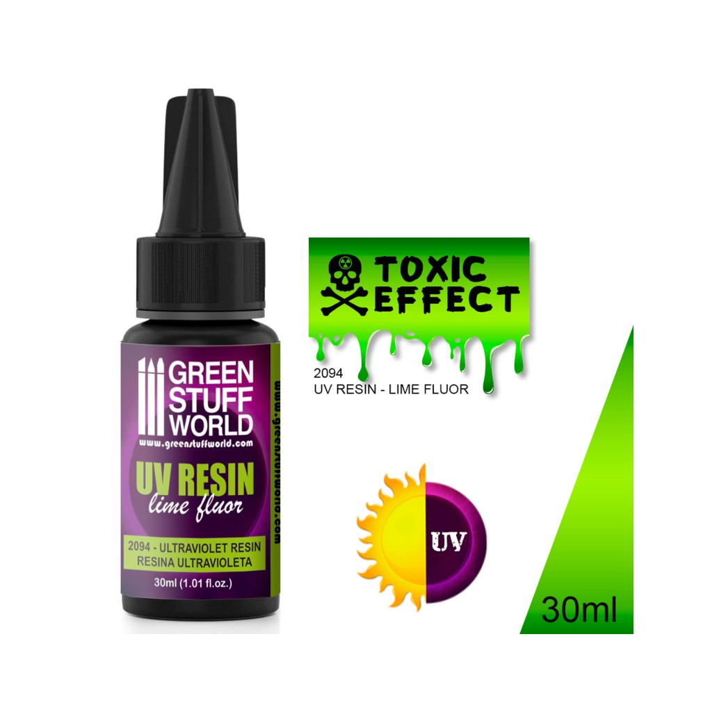 Résine Transparente Ultraviolette - Effet Toxique (30ml)