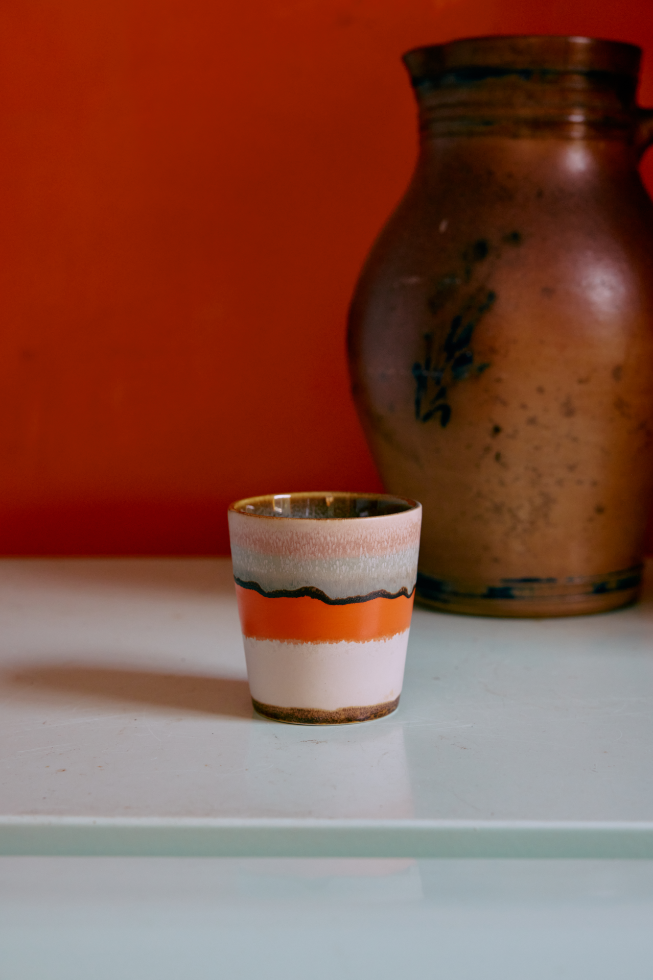 Servies 70's Ceramics koffie mok Surreal - set van 6