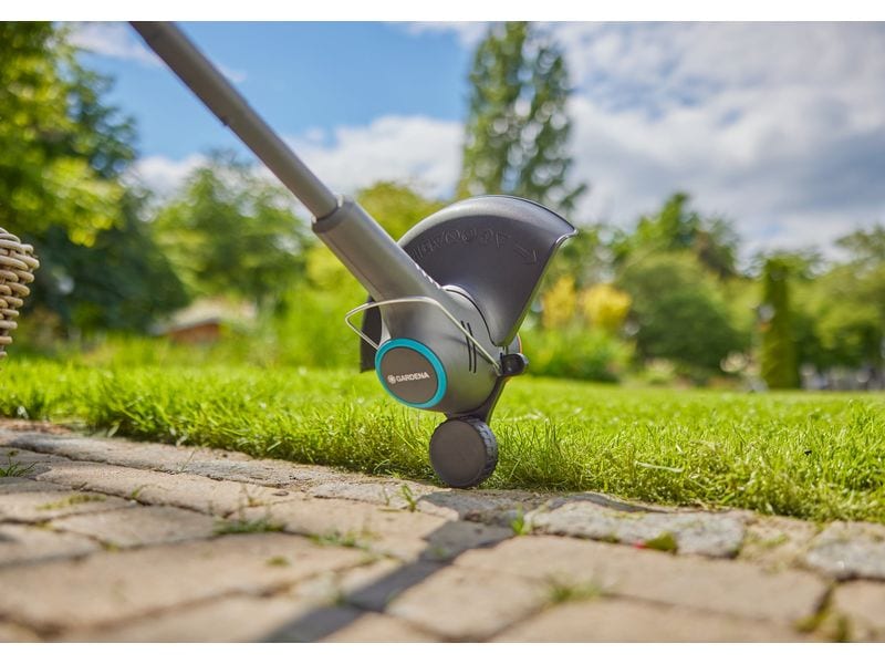 GARDENA Akku-Rasentrimmer EasyTrim solo Akku-Trimmer mit dem Kantenrad