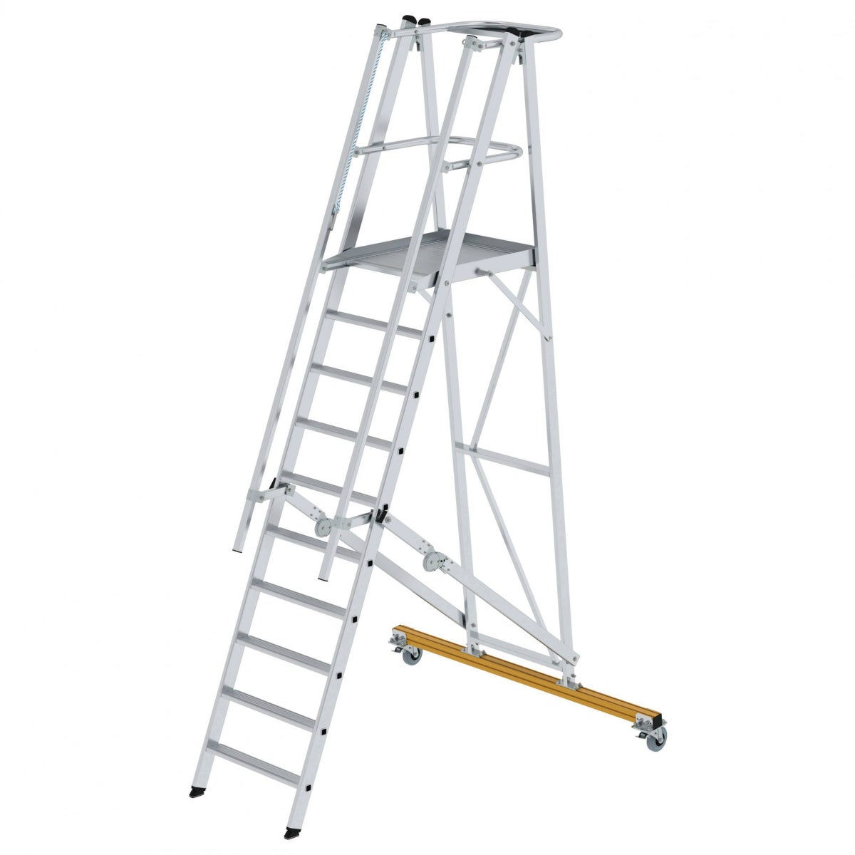 MUNK Opvouwbare platformladder, 10 treden