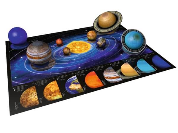 Ravensburger 3D Puzzle Planetensystem 11668 - Planeten als 3D Puzzlebälle - Sonnensystem für Kinder - 522 Teile - ab 6 J