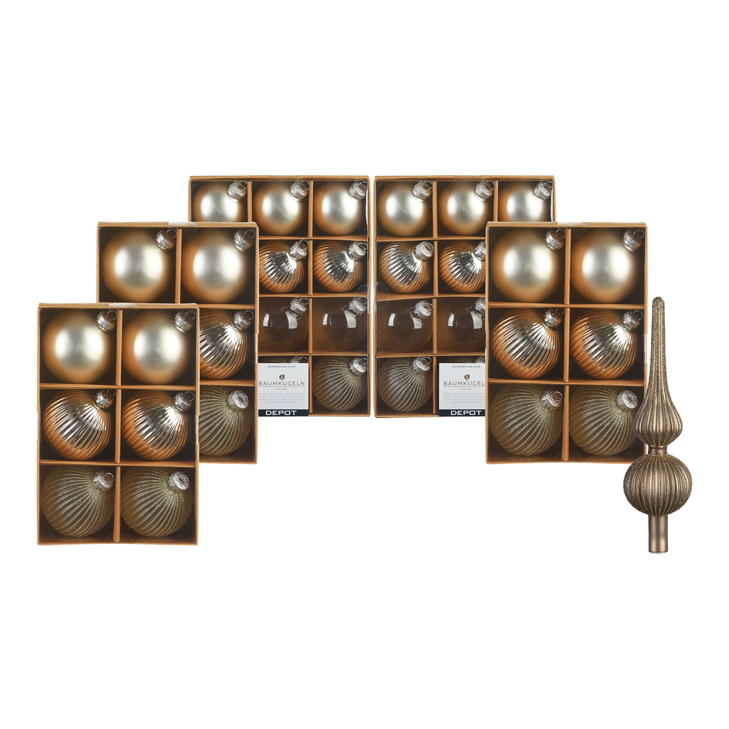 gold, 43-teilig