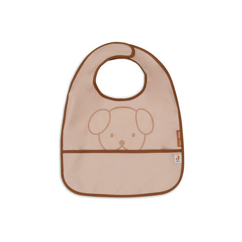 Lot de 2 bavoirs imperméables Miffy peekaboo - Wild rose/Caramel - JOLLEIN