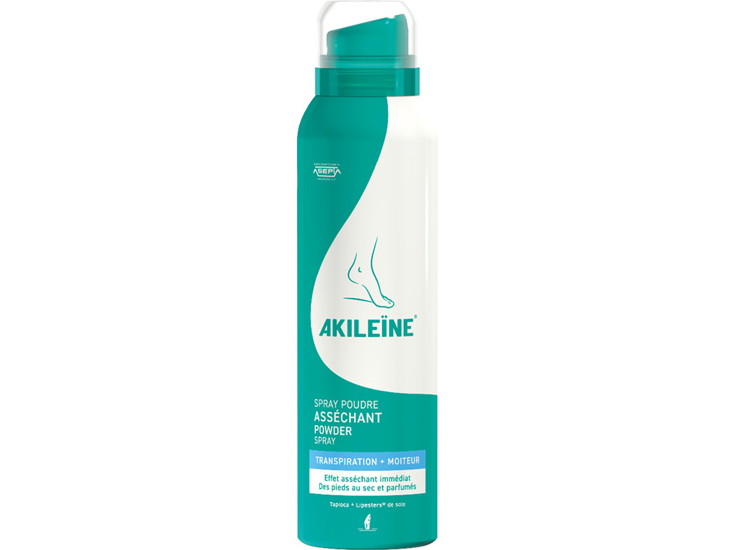 SPRAY AKILEINE EM PÓ ABSORVE TRANSPIRAÇAO 150ML
