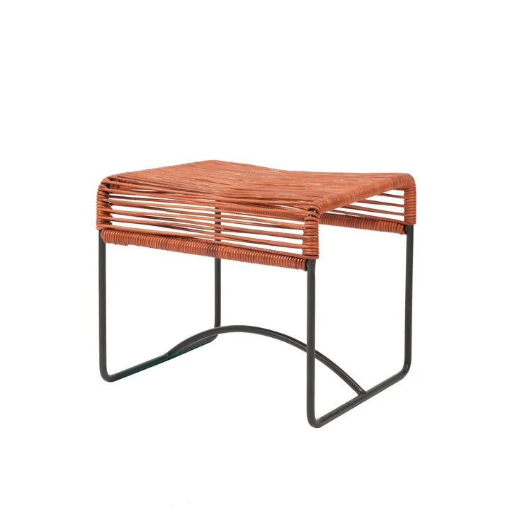 Acapulco Design - Acapulco Hocker, Leder schwarz / schwarz