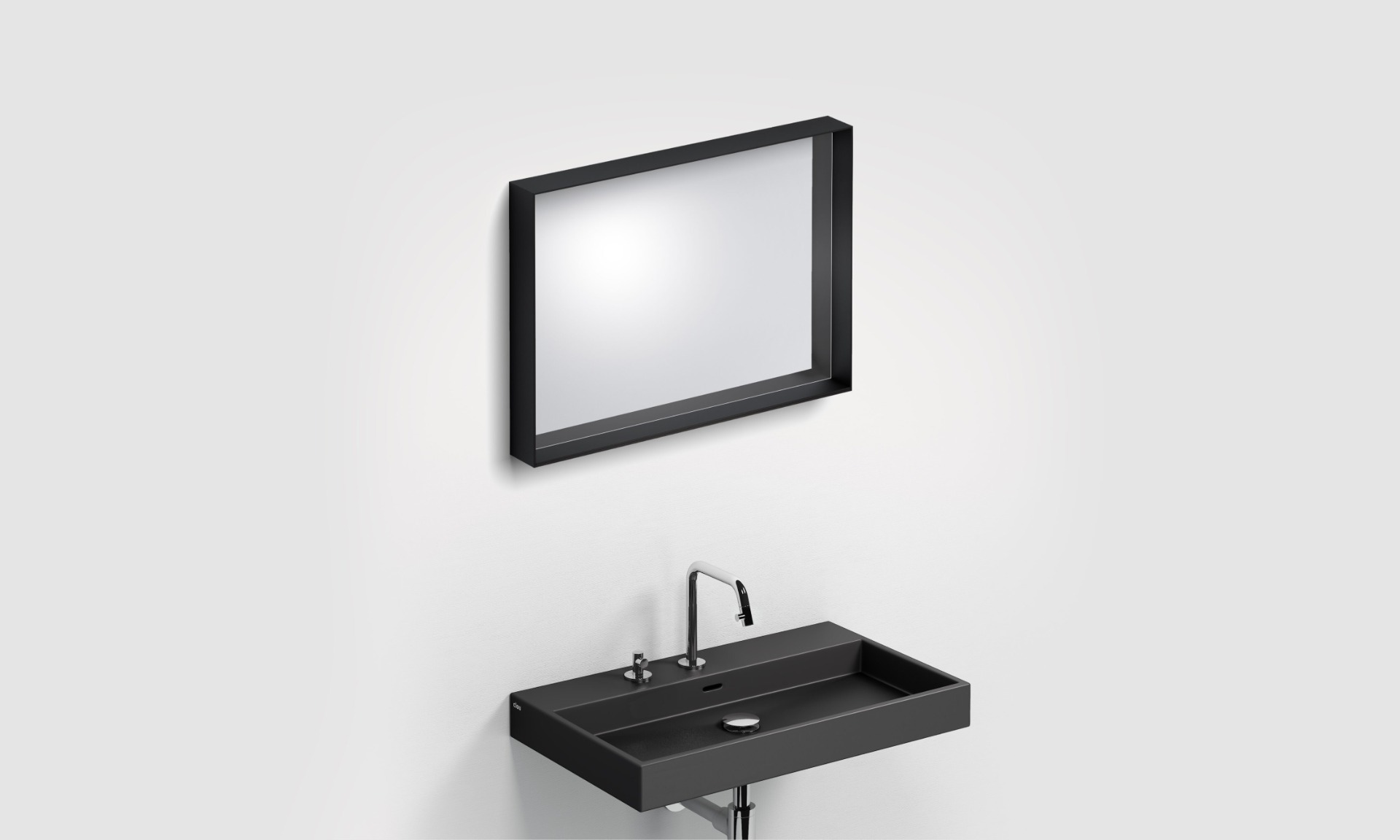 Clou Look at Me spiegel 70x50cm zwart mat