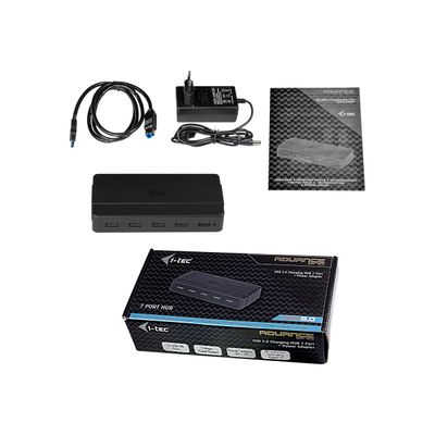 i-Tec USB 3.0 Charging HUB - Hub - 7 x SuperSpeed USB 3.0 - de bureau
