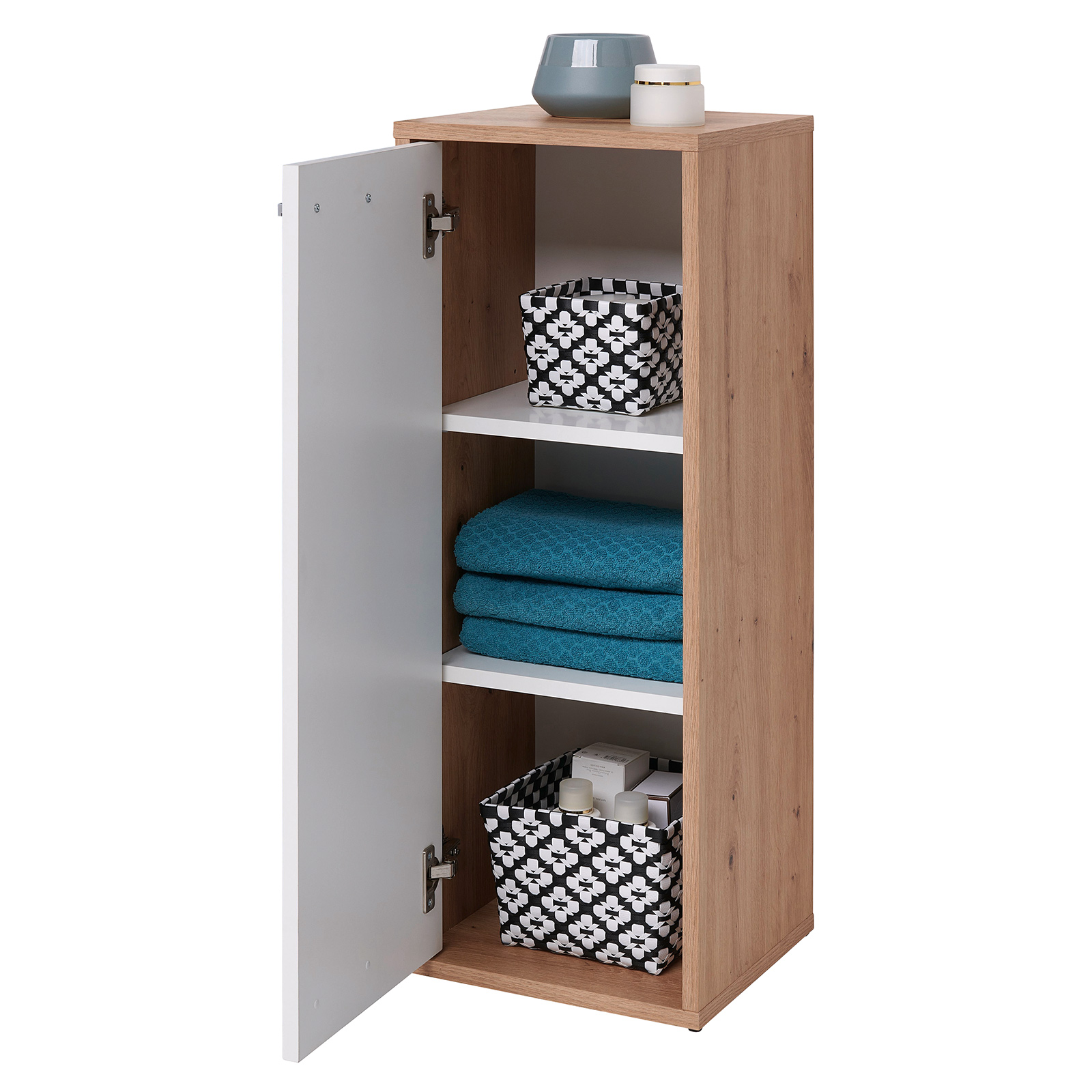 Unterschrank - Artisan Eiche - weiß - 32 cm