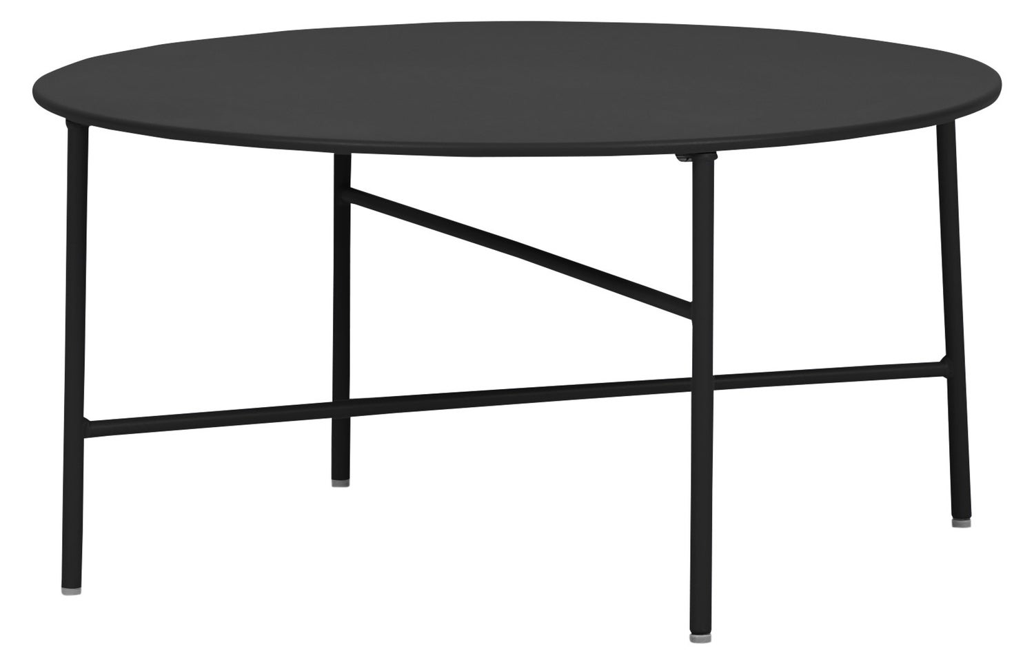 Penny tuintafel, Ø 70 cm, H 35 cm, zwart. 70 x 70 x 35 cm