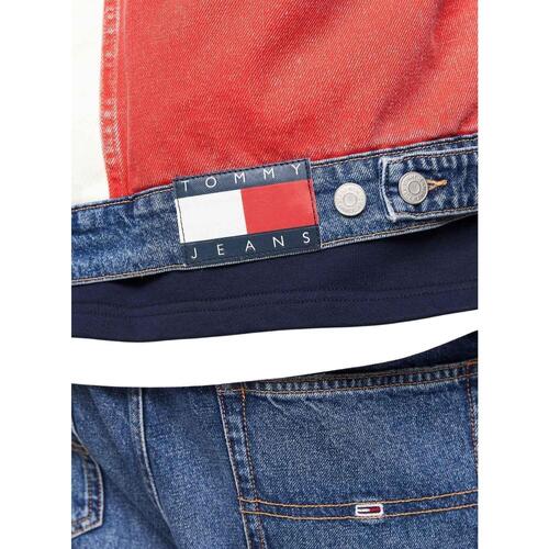 Tommy Jeans - REG SHERPA FLAG TRCKR Azul