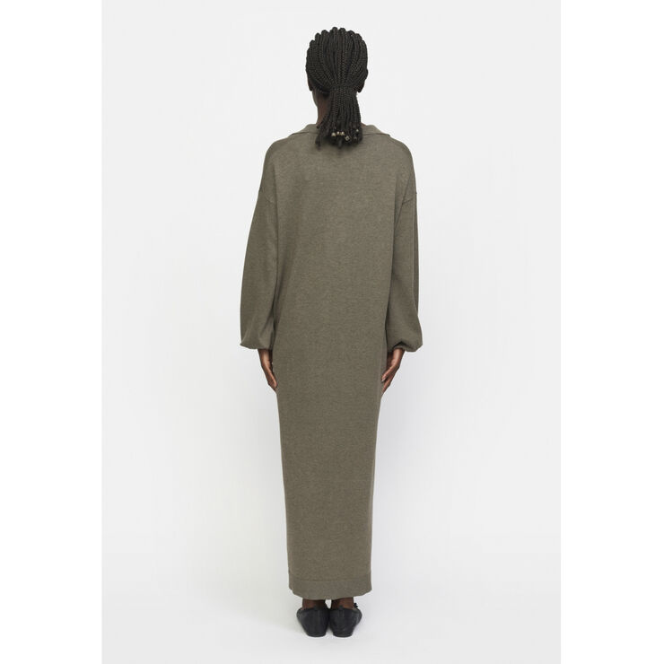 Soft Rebels SRLea Polo Midi Dress Knit Morel melange