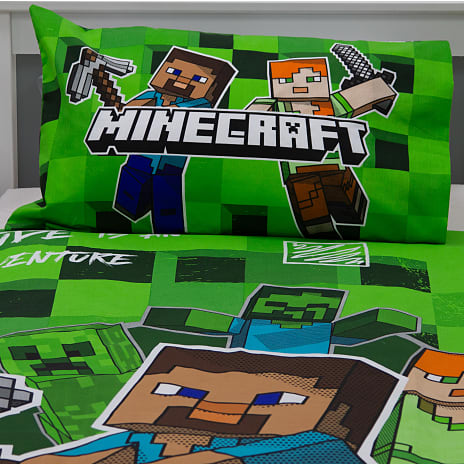 Minecraft Sengetøj - grøn