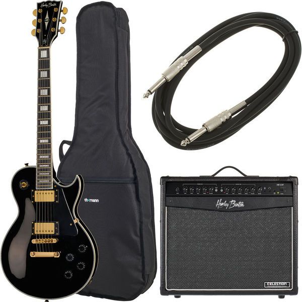 Harley Benton SC-500 BK Vintage Serie Bundle