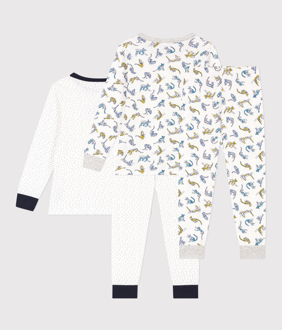 Lot de 2 pyjamas étoile et félin en coton enfant