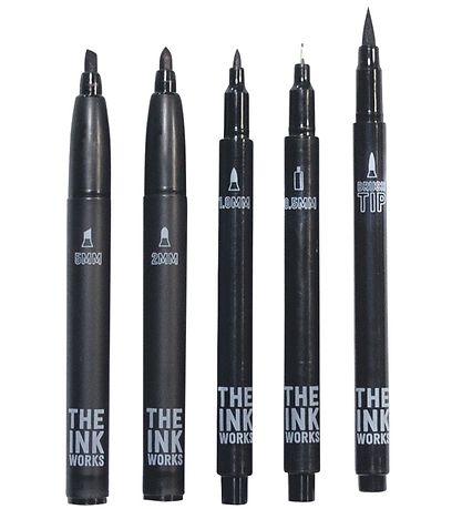 Ooly Filzstifte - Die Ink Arbeiter - 5er-Pack - Schwarz