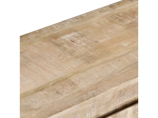 Meuble TV 110x35x46 cm bois massif de manguier