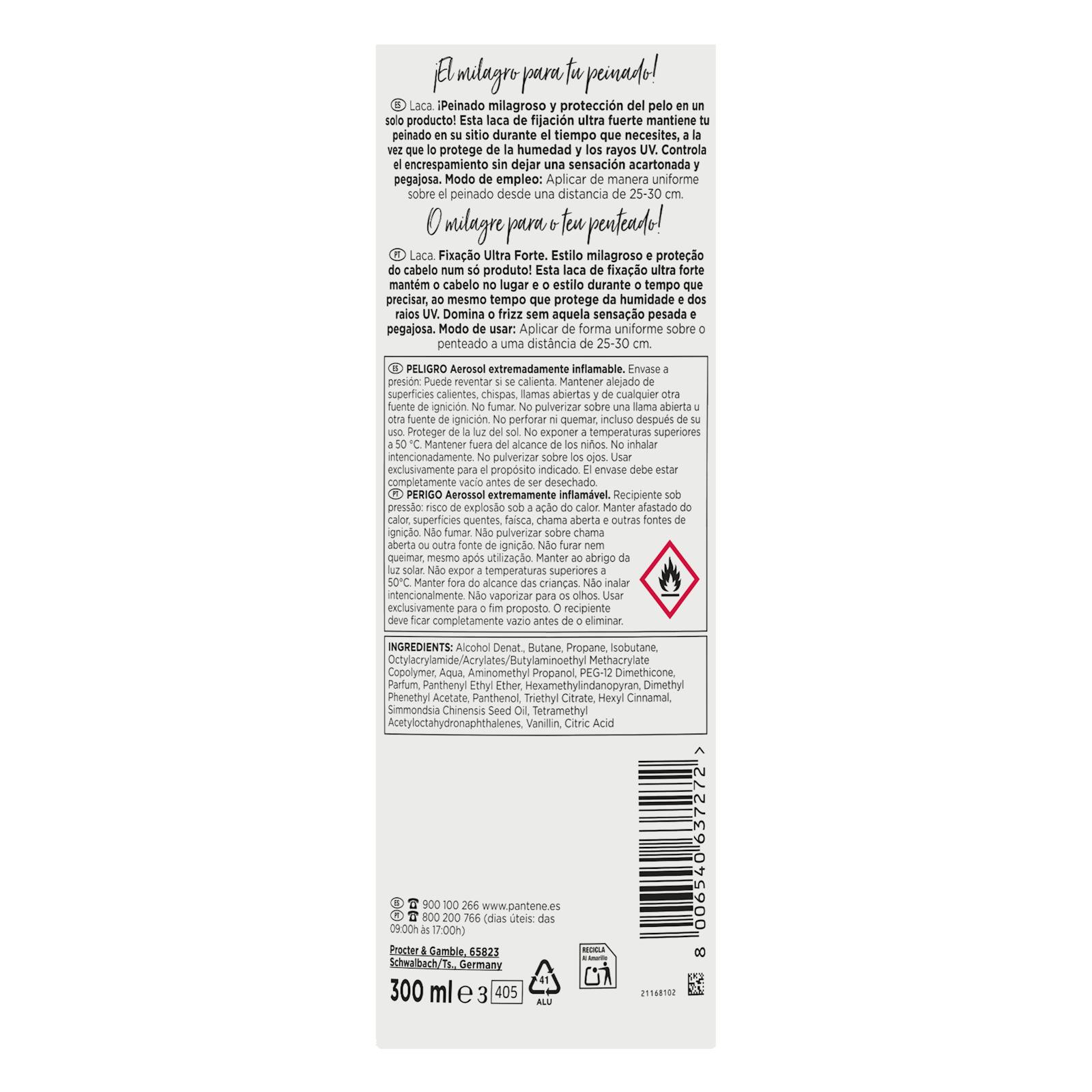 Laque Pantene Tenue Ultra Forte 5